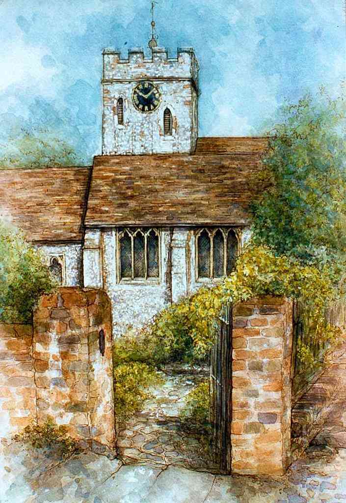 St Mary's church, Guildford by Sally Gorton